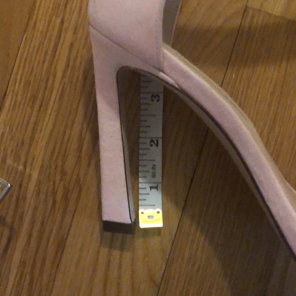 Worn Once Stuart Weitzman Pink Square Nudist Pump… - image 8